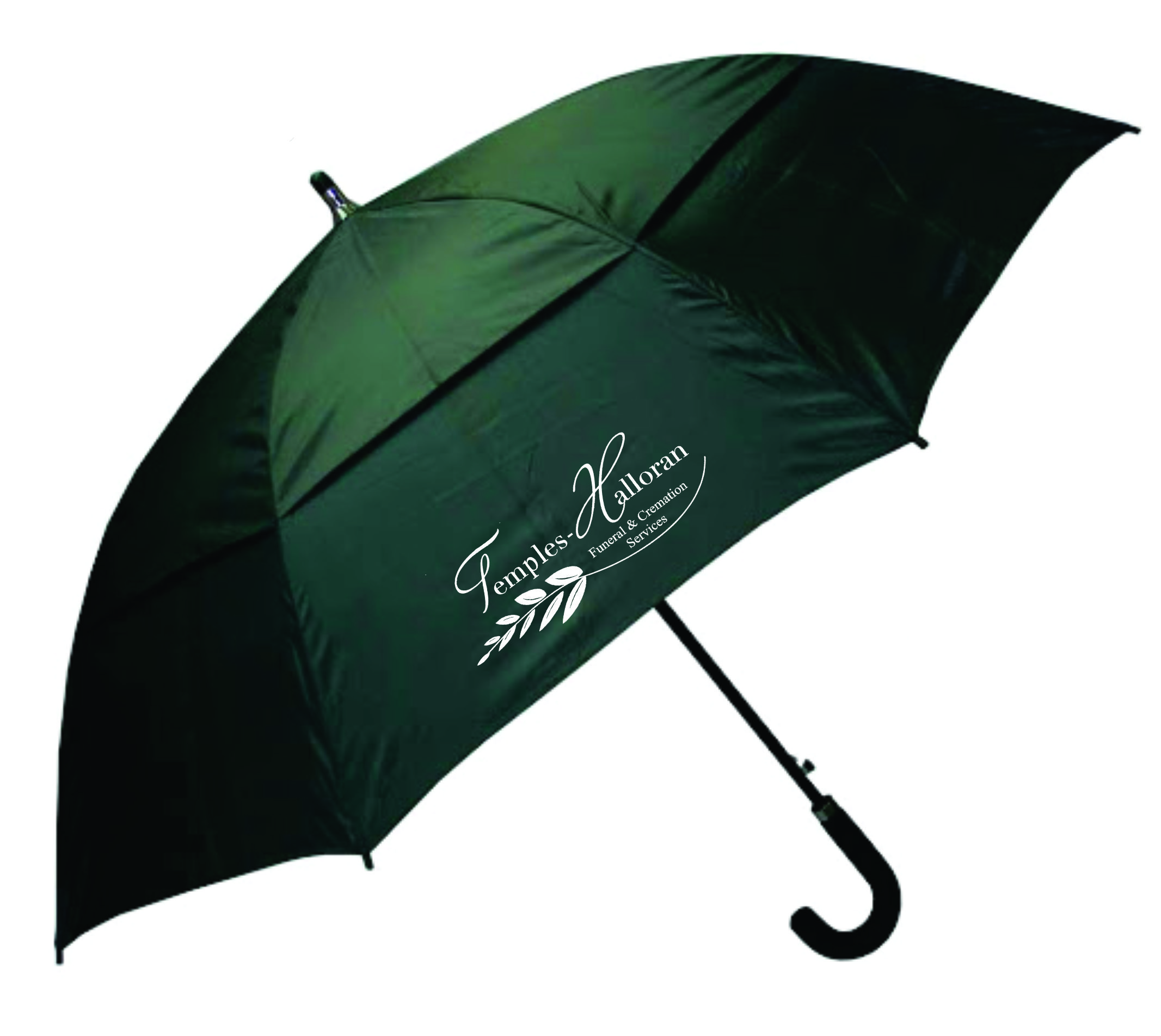 60 Inch Vented Curved Handle Umbrella Premium Quality Umbrellas