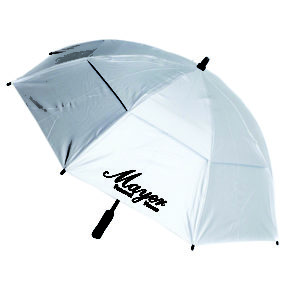 60 Inch Silver Vented Golf Umbrella