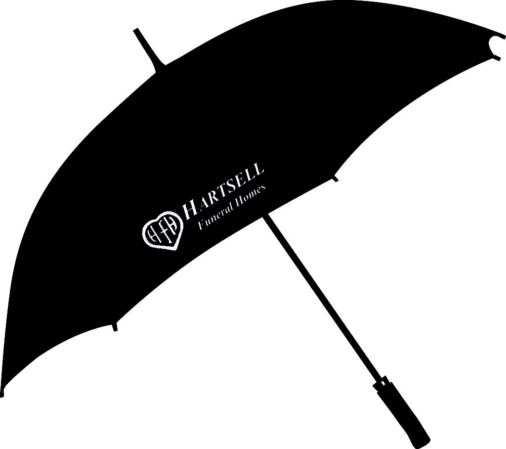 Funeral Home Branded Umbrellas Funeral Black Umbrella Premium Quality